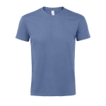 Gepersonaliseerde unisex 100% katoenen T-shirt 190 g/m2 SOL'S Imperial kleur blauw