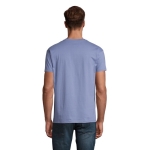 Gepersonaliseerde unisex 100% katoenen T-shirt 190 g/m2 SOL'S Imperial kleur blauw tweede foto weergave