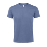 Gepersonaliseerde unisex 100% katoenen T-shirt 190 g/m2 SOL'S Imperial kleur blauw