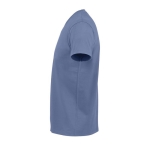 Gepersonaliseerde unisex 100% katoenen T-shirt 190 g/m2 SOL'S Imperial kleur blauw zij aanzicht