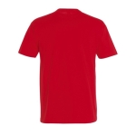 Gepersonaliseerde unisex 100% katoenen T-shirt 190 g/m2 SOL'S Imperial kleur rood achter aanzicht