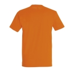 Gepersonaliseerde unisex 100% katoenen T-shirt 190 g/m2 SOL'S Imperial kleur oranje achter aanzicht