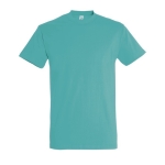 Gepersonaliseerde unisex 100% katoenen T-shirt 190 g/m2 SOL'S Imperial kleur turkoois derde weergave
