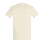Gepersonaliseerde unisex 100% katoenen T-shirt 190 g/m2 SOL'S Imperial kleur beige achter aanzicht