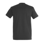 Gepersonaliseerde unisex 100% katoenen T-shirt 190 g/m2 SOL'S Imperial kleur titanium achter aanzicht