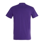 Gepersonaliseerde unisex 100% katoenen T-shirt 190 g/m2 SOL'S Imperial kleur paars achter aanzicht