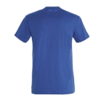Gepersonaliseerde unisex 100% katoenen T-shirt 190 g/m2 SOL'S Imperial kleur koningsblauw achter aanzicht