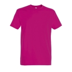 Gepersonaliseerde unisex 100% katoenen T-shirt 190 g/m2 SOL'S Imperial kleur fuchsia