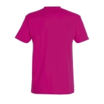 Gepersonaliseerde unisex 100% katoenen T-shirt 190 g/m2 SOL'S Imperial kleur fuchsia achter aanzicht