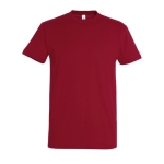 Gepersonaliseerde unisex 100% katoenen T-shirt 190 g/m2 SOL'S Imperial kleur donkerrood tweede weergave