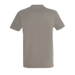 Gepersonaliseerde unisex 100% katoenen T-shirt 190 g/m2 SOL'S Imperial kleur lichtgrijs achter aanzicht