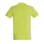 Gepersonaliseerde unisex 100% katoenen T-shirt 190 g/m2 SOL'S Imperial kleur lichtgroen achter aanzicht