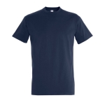 Gepersonaliseerde unisex 100% katoenen T-shirt 190 g/m2 SOL'S Imperial kleur marineblauw