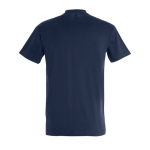 Gepersonaliseerde unisex 100% katoenen T-shirt 190 g/m2 SOL'S Imperial kleur marineblauw achter aanzicht
