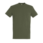 Gepersonaliseerde unisex 100% katoenen T-shirt 190 g/m2 SOL'S Imperial kleur miliair groen