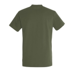 Gepersonaliseerde unisex 100% katoenen T-shirt 190 g/m2 SOL'S Imperial kleur miliair groen achter aanzicht