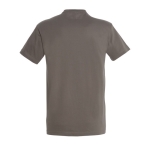 Gepersonaliseerde unisex 100% katoenen T-shirt 190 g/m2 SOL'S Imperial kleur taupe achter aanzicht