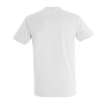 Gepersonaliseerde unisex 100% katoenen T-shirt 190 g/m2 SOL'S Imperial kleur lichtgrijs gemarmerd achter aanzicht