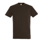 Gepersonaliseerde unisex 100% katoenen T-shirt 190 g/m2 SOL'S Imperial kleur donker bruin negende weergave