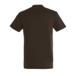 Gepersonaliseerde unisex 100% katoenen T-shirt 190 g/m2 SOL'S Imperial kleur donker bruin achter aanzicht