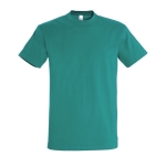 Gepersonaliseerde unisex 100% katoenen T-shirt 190 g/m2 SOL'S Imperial kleur smaragdgroen 