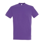 Gepersonaliseerde unisex 100% katoenen T-shirt 190 g/m2 SOL'S Imperial kleur paars