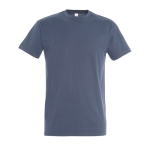 Gepersonaliseerde unisex 100% katoenen T-shirt 190 g/m2 SOL'S Imperial kleur jeans blauw