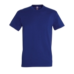 Gepersonaliseerde unisex 100% katoenen T-shirt 190 g/m2 SOL'S Imperial kleur ultramarijn blauw
