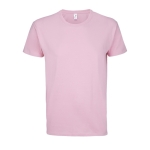 Gepersonaliseerde unisex 100% katoenen T-shirt 190 g/m2 SOL'S Imperial kleur rose paztel