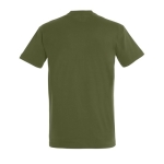 Gepersonaliseerde unisex 100% katoenen T-shirt 190 g/m2 SOL'S Imperial kleur olijfgroen achter aanzicht