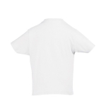 Kinder T-shirt met logo 100% katoen 190 g/m2 SOL'S Imperial kleur wit achter aanzicht