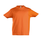 Kinder T-shirt met logo 100% katoen 190 g/m2 SOL'S Imperial kleur oranje