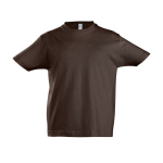 Kinder T-shirt met logo 100% katoen 190 g/m2 SOL'S Imperial kleur donker bruin negende weergave