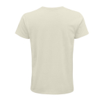 Gepersonaliseerde t-shirts van 150 g/m2 biologisch katoen SOL'S Crusader kleur naturel achter aanzicht