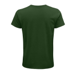 Gepersonaliseerde t-shirts van 150 g/m2 biologisch katoen SOL'S Crusader kleur donkergroen achter aanzicht