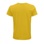 Gepersonaliseerde t-shirts van 150 g/m2 biologisch katoen SOL'S Crusader kleur goud achter aanzicht