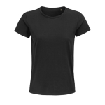 Reclame T-shirt voor dames van 175 g/m2 biologisch katoen SOL'S Pioneer kleur zwart derde weergave