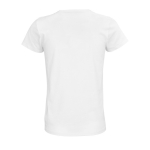 Reclame T-shirt voor dames van 175 g/m2 biologisch katoen SOL'S Pioneer kleur wit achter aanzicht