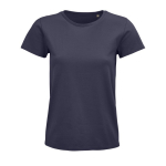 Reclame T-shirt voor dames van 175 g/m2 biologisch katoen SOL'S Pioneer kleur titanium