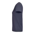 Reclame T-shirt voor dames van 175 g/m2 biologisch katoen SOL'S Pioneer kleur titanium zij aanzicht