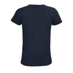 Reclame T-shirt voor dames van 175 g/m2 biologisch katoen SOL'S Pioneer kleur marineblauw achter aanzicht