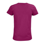 Reclame T-shirt voor dames van 175 g/m2 biologisch katoen SOL'S Pioneer achter aanzicht