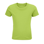 Kinder t-shirt van 100% biologisch katoen 175 g/m2 SOL'S Pioneer kleur lichtgroen achtste weergave