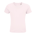 Kinder t-shirt van 100% biologisch katoen 175 g/m2 SOL'S Pioneer kleur rose paztel