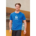 Ademend polyster t-shirt 140 g/m2 SOL'S Sportive kleur grijs zij aanzicht