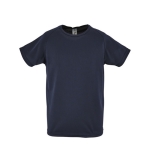 Polyester sport T-shirt voor jongens SOL'S Sportive 140 g/m2 kleur marineblauw