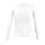Katoenen T-shirts met lange mouwen voor dames, 150 g/m2 SOL'S Majestic kleur wit achter aanzicht