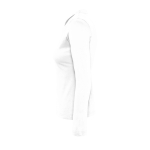 Katoenen T-shirts met lange mouwen voor dames, 150 g/m2 SOL'S Majestic kleur wit zij aanzicht
