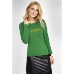 Katoenen T-shirts met lange mouwen voor dames, 150 g/m2 SOL'S Majestic kleur groen