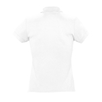 Slim fit damespoloshirt 100% katoen 170 g/m2 SOL'S Passion kleur wit achter aanzicht